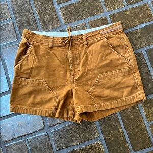 REI Brown High Rise Drawstring Waist Utility Cargo Short